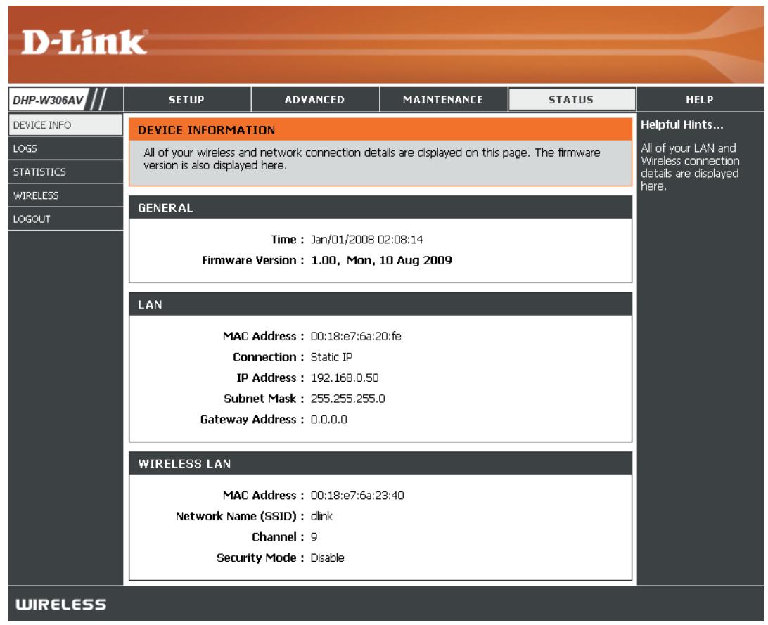 D-LINK DHP-W311AV - Informations sur le périphérique - 1