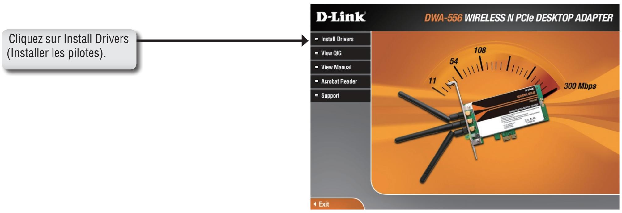 D-LINK DWA-182 - Installation de l'adaptateur - 1