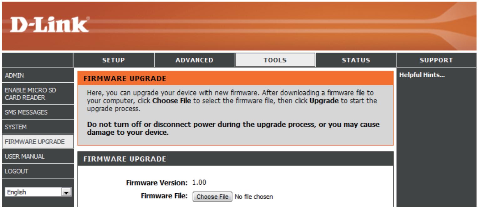 D-LINK DWR-730 - Mise à niveau du microprogramme - 1