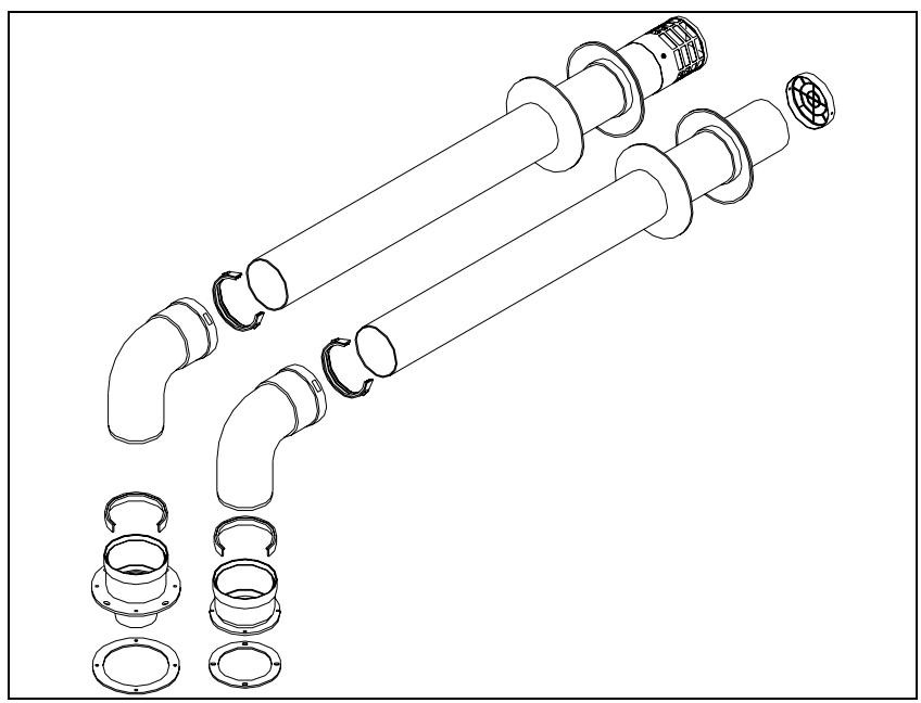DEVILLE DCB100 V 25 KW - Systèmes double flux en polypropylène PPS orientable à. - 1
