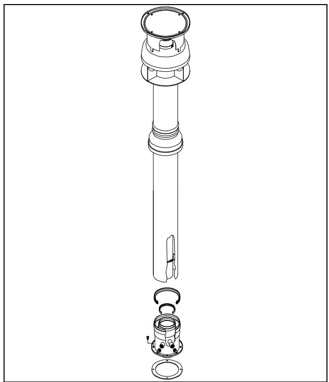 DEVILLE DCI 24 CONDENS V 24 KW - Système d'évacuation des fumées de type coaxial vertical en polypropylene PPS - 1