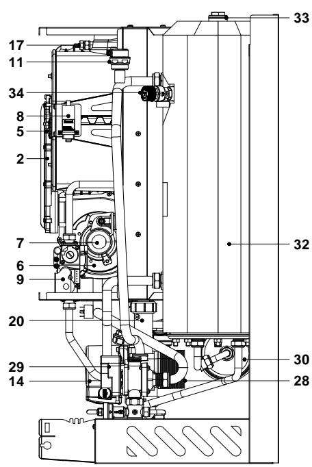 DEVILLE DCI 24 CONDENS V 24 KW - Vue d'ensemble de la chaudière - 1