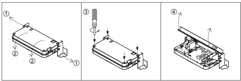 DEVILLE DMV 24 V 24 KW - Pour acceder aux branchements electriques du tableau de commandes, proceder comme suit (fig.13): - 1