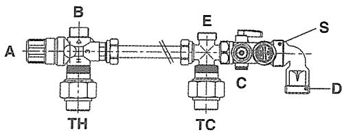 DEVILLE HVS 210 - Kit de raccordement sanitaire - 1