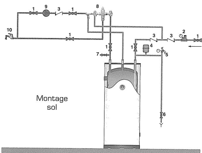 DEVILLE HVS 240 - Raccordement sanitaire - 4