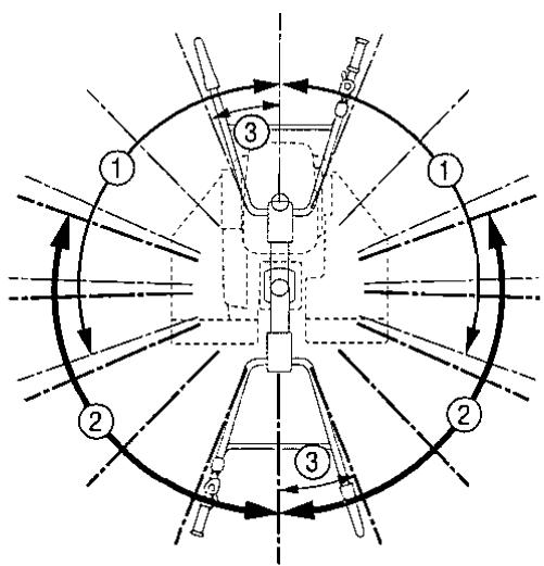 ISEKI SA370F - - BOUTON D'INCLINAISON DES MANCHERONS - 1