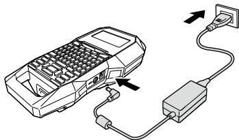 EPSON LABELWORKS LW-Z700 - Branchement de l'adaptateur secteur - 1