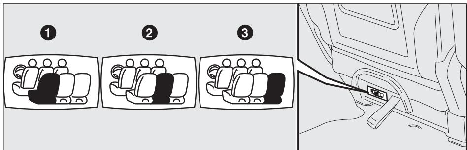 FIAT MULTIPLA 2013 - Ceintures des places latérales. - 1