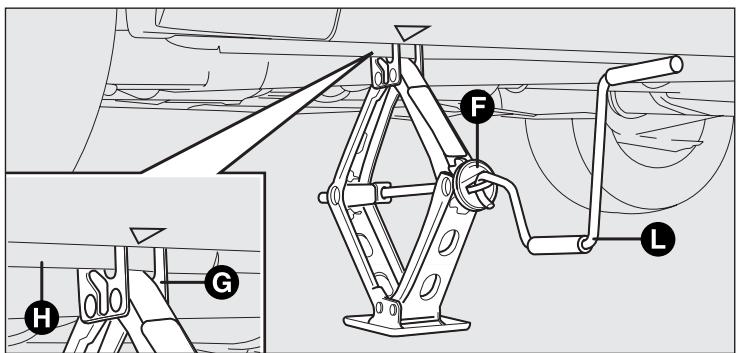 FIAT PUNTO 2013 - Proceder au remplacement de la roue en agissant comme suit : - 3