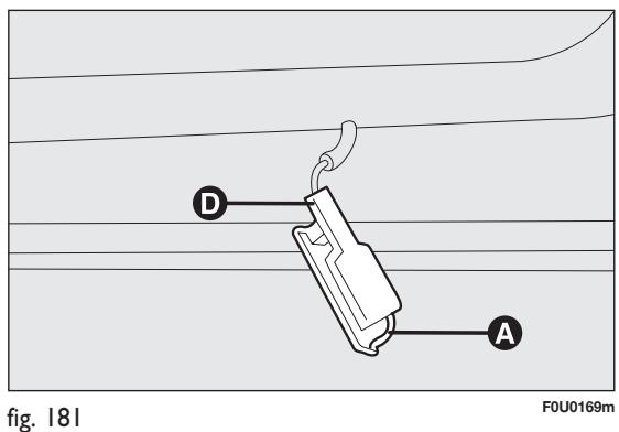 FIAT PUNTO 2013 - FEUX A RETARDEMENT fig. 181 - 3