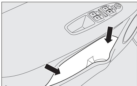 FIAT PUNTO 2013 - COMPARTIMENTS DE RANGEMENT DES PORTES fig. 63 - 1