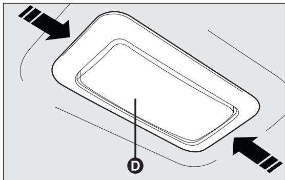 FIAT PUNTO 2013 - PLAFONNIER MIROIR DE COURTOISIE fig. 179 - 1