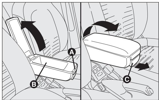 FIAT PUNTO 2013 - ACCOUDOIR AVANT AVEC BOITE À GANTS - 2