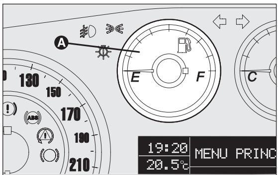 FIAT PUNTO 2013 - INDICATEUR DE LA TEMPERATURE DU LIQUIDE DE REFROIDISSEMENT MOTEUR fig. 16 - 1