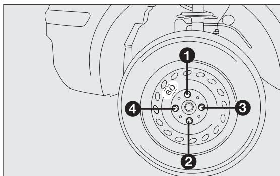 FIAT PUNTO 2013 - Proceder au remplacement de la roue en agissant comme suit : - 5
