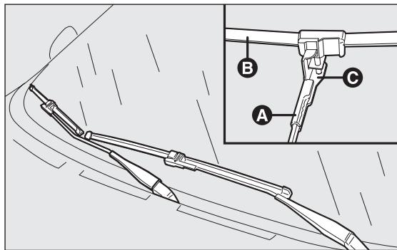 FIAT PUNTO 2013 - Remplacement des balais de l'essuie-glace fig. 210 - 1