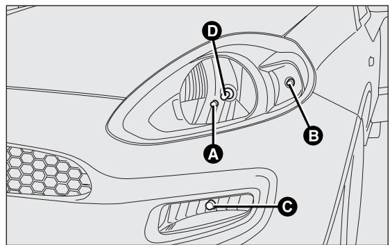 FIAT PUNTO 2013 - GROUPES OPTIQUES AVANT fig. 159 - 1
