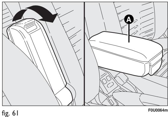 FIAT PUNTO 2013 - ACCOUDOIR AVANT AVEC BOITE À GANTS - 1