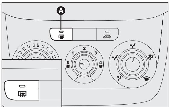FIAT PUNTO 2013 - DéSEMBUAGE/DEGIVRAGE DE LA LUNETTE   ARRIÈRE CHAUFFANTE ET DES   RETROVISEURS EXTÉRIÉURS fig. 38 - 1