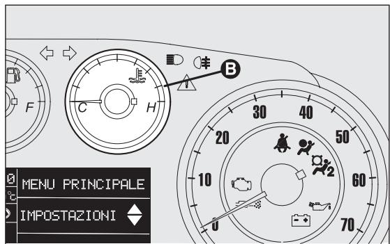 FIAT PUNTO 2013 - INDICATEUR DE LA TEMPERATURE DU LIQUIDE DE REFROIDISSEMENT MOTEUR fig. 16 - 3