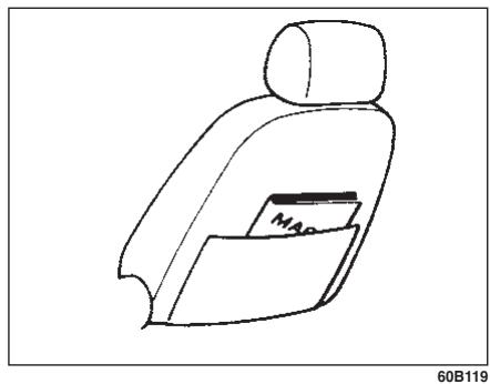 FIAT SEDICI 2011 - POCHE DOSSIER DE SIEGE AVANT - 1