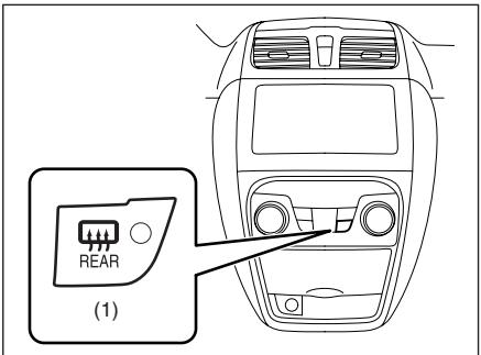 FIAT SEDICI 2011 - INTERRUPTEUR LUNETTE CHAUFFANTE ET RETROVISEURS D'AILE CHAUFFANTS - 1