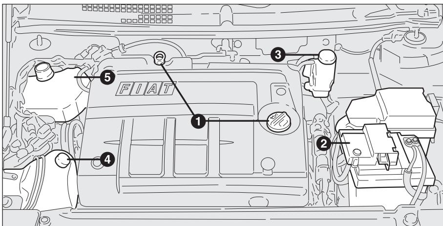 FIAT STILO 2006 - VERIFICATION DES NIVEAUX - 6