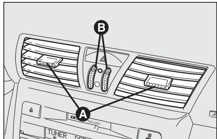FIAT STILO 2006 - BOUCHES D'AERATION ET DIFFUSEURS ORIENTABLES LATERAUX fig. 41 - 1