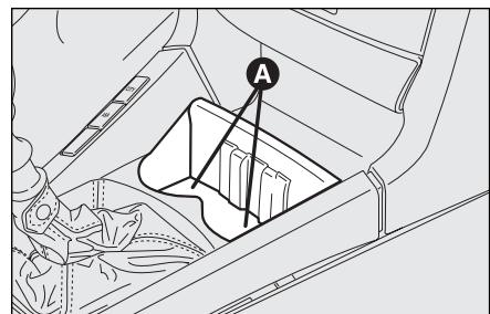 FIAT STILO 2006 - Rangement de la tablette (à la suite du décrochage) - 1