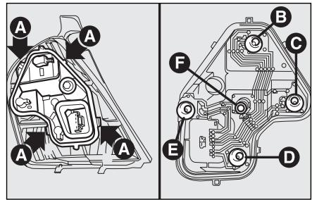FIAT STILO 2006 - GROUPES OPTIQUE ARRIERE (versions berline) - 3