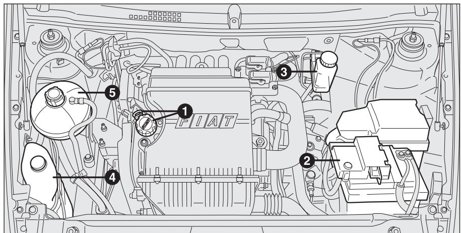 FIAT STILO 2006 - VERIFICATION DES NIVEAUX - 1