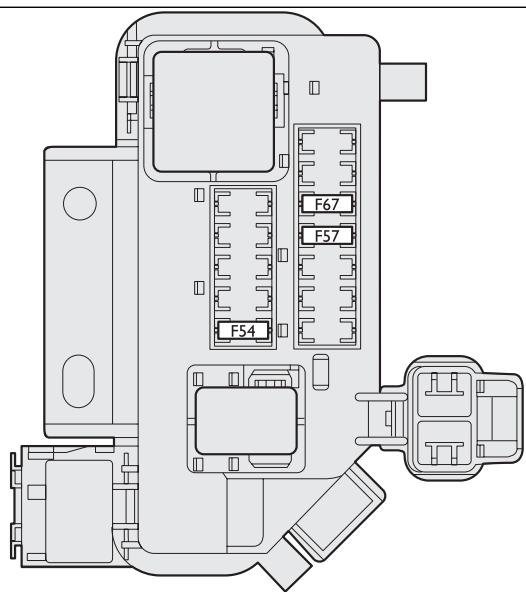 FIAT STILO 2006 - Centrale compartment porte-bagages fig. 65 - 3