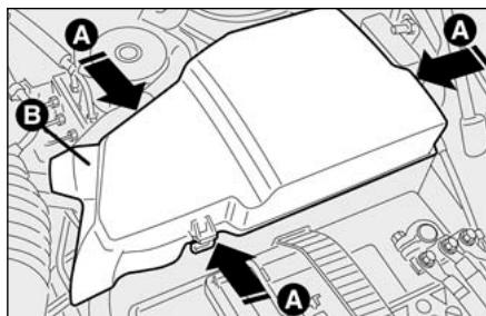 FIAT STILO 2006 - Centrale compartmentmoteur prés de la batterie fig.59 - 1