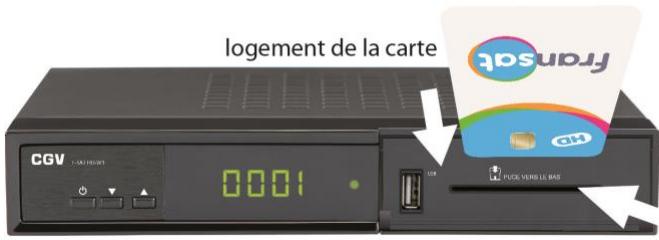 CGV E-SAT HD-W3 - Utilisation de la carte à puce fournie - 1