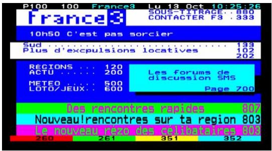 CGV E-SAT HD-W3 - Afficher le télétexte - 1
