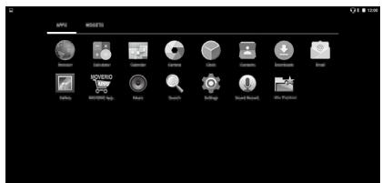 EPSON MOVERIO BT-300 - Disposition des applications et des widgets sur l'écran d'accueil - 1