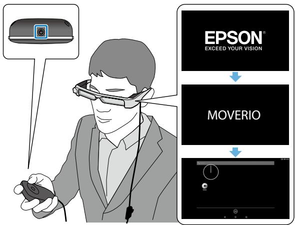 EPSON MOVERIO BT-300 - Allumer l'appareil - 2