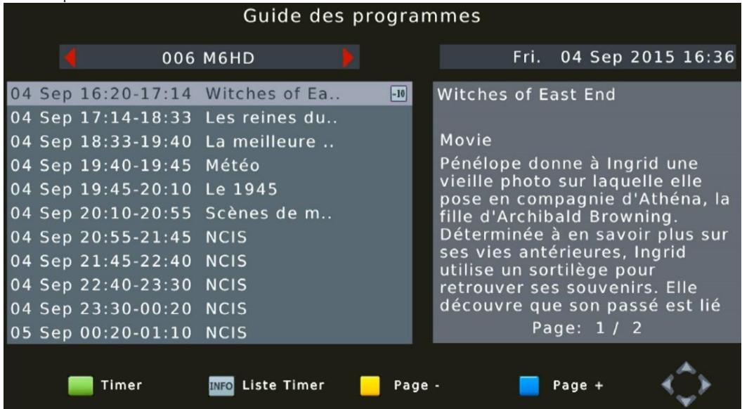 CGV ETIMO STL-2 HD - Guide électronique des programmes (EPG) - 1