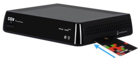 CGV PREMIO SAT HD-W6 - Utilisation de la carte à puce fournie - 1