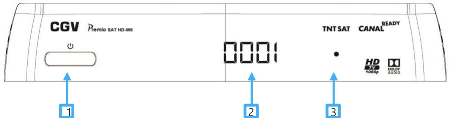 CGV PREMIO SAT HD-W6 - La face avant - 1
