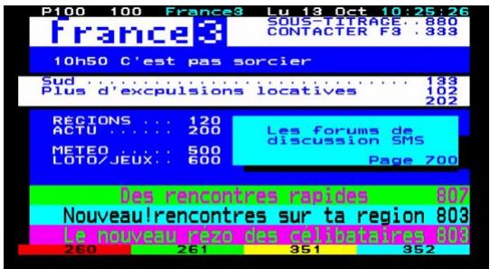 CGV PREMIO SAT HD-W6 - Afficher le télétexte - 1