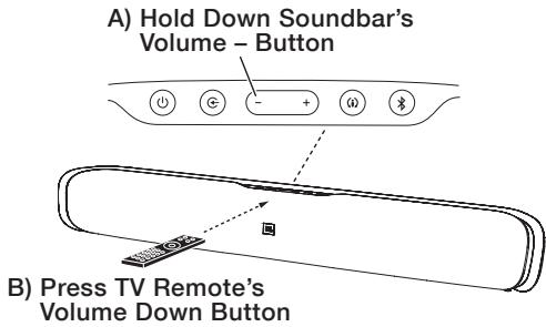 JBL CINEMA SB200,  CINEMA SB400 - LEARNING YOUR TV REMOTE'S VOLUME AND MUTE COMMANDS - 4