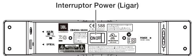 JBL CINEMA SB400 - LIGANDO E DESLIGANDO A BARRA DE SOM - 1