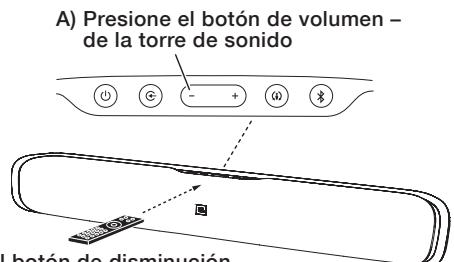 JBL CINEMA SB400 - INFORMACION SOBRE LOS COMANDOS DE VOLUMEN Y SILENCIO DEL TELEVISOR - 4