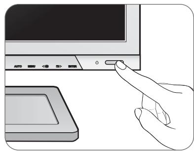 BENQ BL2201PT, BL2400PT, BL2410PT - Connectez le câble d'alimentation au moniteur. - 7