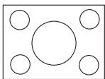 BENQ GP3 - Positionnement du projecteur Identification de la taille de projection souhaitée - 1