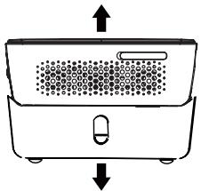 BENQ GP3 - Retrait de la pile - 1