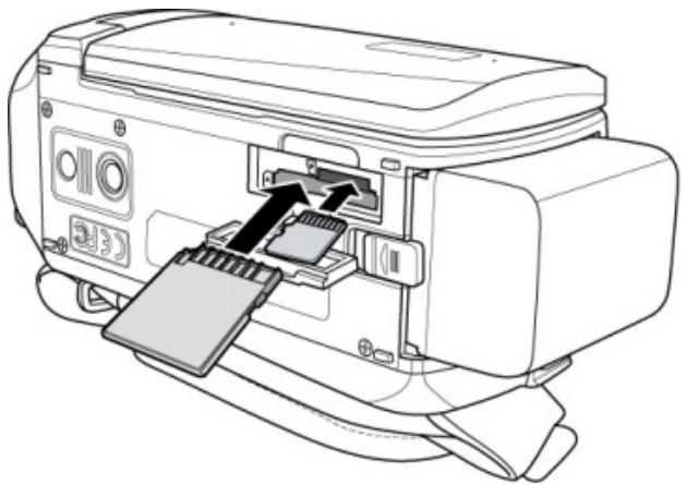 BENQ M33 - Inserting the memory card(s) - 2