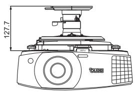 BENQ MW705,  MX704 - Configuration de montage au plafond - 1