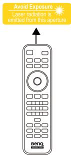 BENQ MW705,  MX704 - Utilisation du pointeur LASER - 1